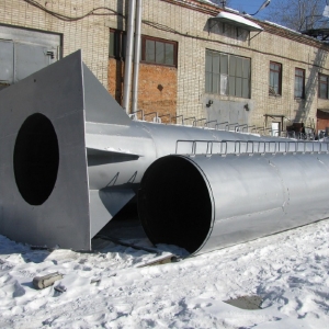 Дымовая труба на растяжках Dy1000, (1020х8)