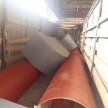 Дымовая труба на растяжках Dy600, (630х8)