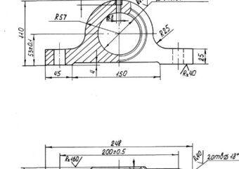 Корпус подшипника заднего вала Т 220.04.002