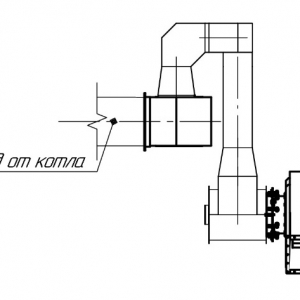 Котёл КВм-0,65 на древесных отходах со шнековой подачей