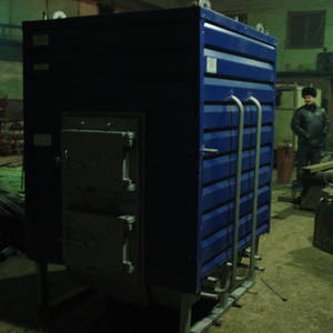 Котел КВр-0,8 на древесных отходах c колосниковой решеткой