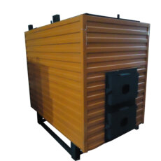 Котёл КВр-0,8 на древесных отходах с топкой ОУР