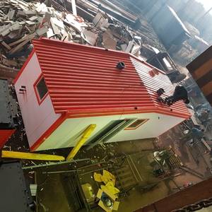 Модульная котельная МКУ-0,1 на основе котла КВр-0,1 на дровах с колосниковой решеткой