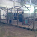 Модульная котельная МКУ-0,1 на основе котла КВр-0,1 на дровах с колосниковой решеткой