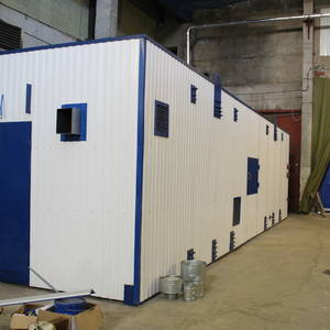 Модульная котельная МКУ-0,1 на основе котла КВр-0,1 на угле с колосниковой решеткой