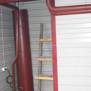 Модульная котельная МКУ-0,2 на основе котла КВр-0,2 на дровах с колосниковой решеткой