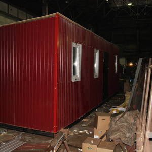 Модульная котельная МКУ-0,2 на основе котла КВр-0,2 на дровах с колосниковой решеткой