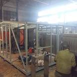 Модульная котельная МКУ-0,2 на основе котла КВр-0,2 на дровах с топкой ОУР