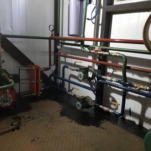 Модульная котельная МКУ-0,2 на основе котла КВр-0,2 на дровах с топкой ОУР