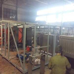 Модульная котельная МКУ-0,2 на основе котла КВр-0,2 на угле с колосниковой решеткой