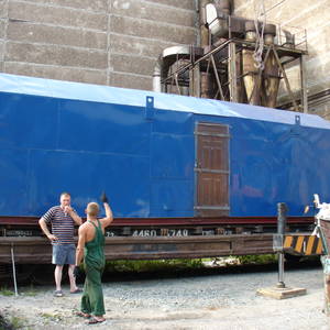 Модульная котельная МКУ-0,2 на основе котла КВр-0,2 на угле с колосниковой решеткой