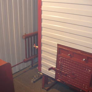 Модульная котельная МКУ-0,25 на основе котла КВр-0,25 на дровах с колосниковой решеткой