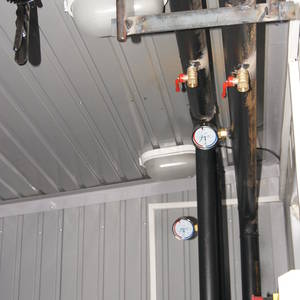 Модульная котельная МКУ-0,3 на основе котла КВр-0,3 на дровах с колосниковой решеткой