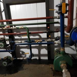 Модульная котельная МКУ-0,4 на основе котла КВр-0,4 на дровах с топкой ОУР