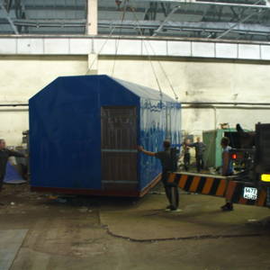 Модульная котельная МКУ-0,8 на основе 2 котлов КВр-0,4 на угле с колосниковой решеткой