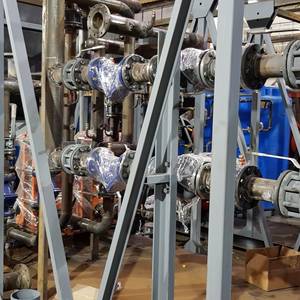 Модульная котельная МКУ-0,9 на основе котла КВр-0,9 на угле с колосниковой решеткой