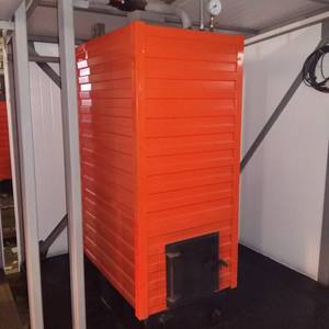 Модульная котельная МКУ-2,0 на основе котла КВр-2,0 на дровах с топкой ОУР