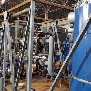 Модульная котельная МКУ-3,0 на основе 2 котлов КВр-1,5 на угле с топкой ОУР