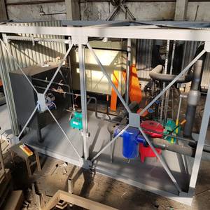 Модульная котельная МКУ-4,0 на основе 2 котлов КВр-2,0 на угле с топкой ОУР