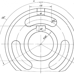 Шкив заднего вала