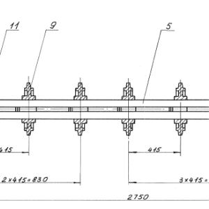 Вал передний в сборе